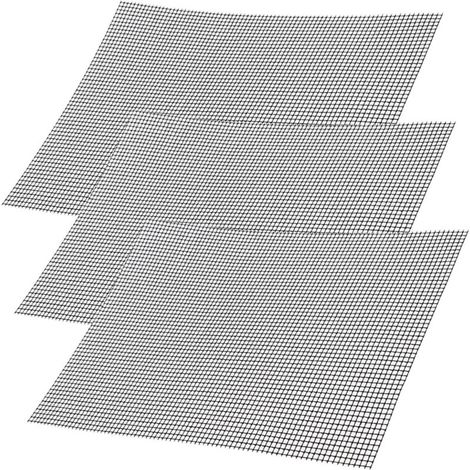 3 Pièces Grille Barbecue Decoupable, Tapis de Gril en Maille de Téflon 40 x33 cm, Réutilisable Tapis de Barbecue, Tapis de Barbecue pour Barbecue au Charbon de Bois, au Gaz, à la Cuisson (1/5)