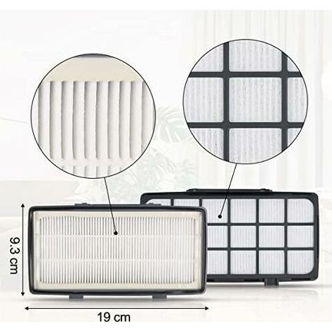 Filters for Rowenta Silence Force Cyclonic 4AAAA RO7647EA RO7663EA RO7676EA RO7681EA (Model RO76xx) Vacuum Cleaners, Replacement Filter Accessories ZR903701 (1/2)