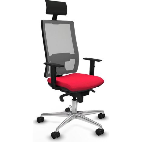 Piqueras et Crespo Horna Chaise Bureau Rouge Confort (1/3)