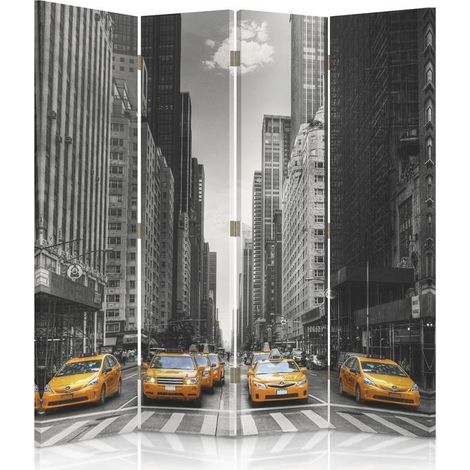 Paravento bilaterale, Taxi di New York - 145x170 (1/5)