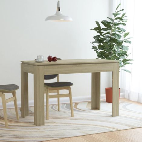 Table de salle à manger,Design Scandinave,Table à manger Chêne sonoma 120 x 60 x 76 cm Aggloméré HH22088 (1/5)