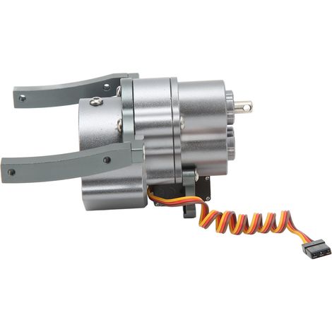 Boîte de vitesses avant RC en alliage d'aluminium à double vitesse, dimensions idéales, surface anodisée, pour crawler 1/10 SCX10 (châssis 313 mm), couleur titane. (1/5)