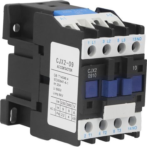 Bobine de contacteur AC CJX2-0910 220V pour commande moteur, 9A, 50Hz, contact NO (1/5)