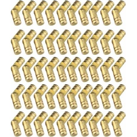 50 pezzi di mini cerniere a scomparsa in ottone, cerniere per mobili, cerniere a T invisibili, cerniere cilindriche per lavori fai da te, piccole scatole per mobili, scatole per ferramenta