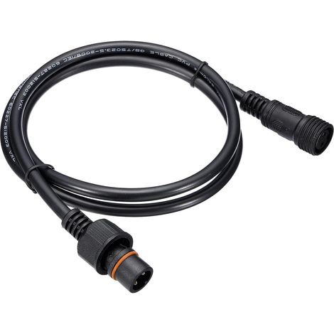 Câble d'Extension 2 Broches de 3,28 Pieds, 18AWG, Connecteur Étanche IP67 avec Mâle et Femelle aux Deux Extrémités pour Bandes LED, Noir (1/4)
