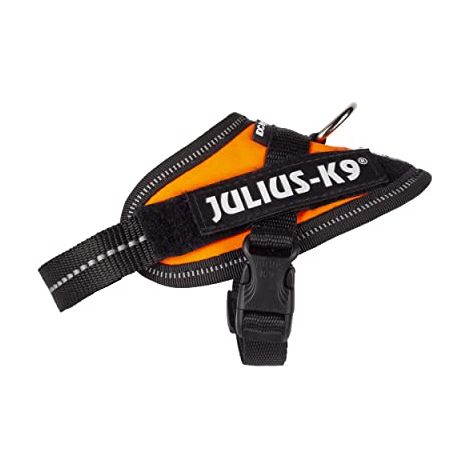 Pettorina IDC Julius K9 Powerharness Con Fantasia (ITA) - Pettorina IDC Julius K9 Powerharness Con Fantasia (ITA) - Arancio Fluo, XXXS / Baby 1 (29-36cm)