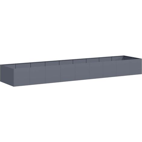Maison Exclusive - Jardinera acero gris antracita 360x80x40 cm