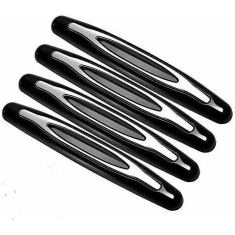 Lot de 4 protections de pare-chocs de porte – Compatibilité pour toutes les protections de porte de véhicule (Noir). (1/5)
