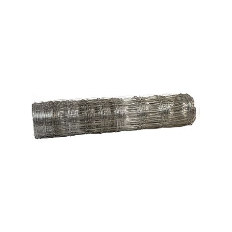 Wildzaun, Forst- oder Landwirtschaftlich 100/10/15. Höhe 100cm. Rolle 50m. Verzinkter Stacheldraht (vertikal 2,0mm / horizontal