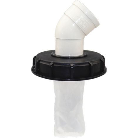 1 Couvercle IBC, angle 45°, filtre nylon lavable 165 mm, pour cuve eau pluie 1000 L (1/5)