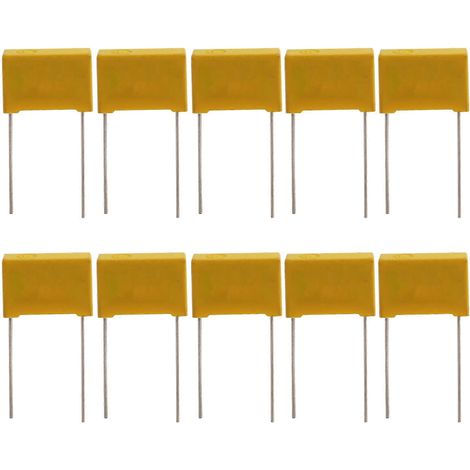 10 Pcs AC 275V 0.22uF Condensateurs de sécurité en film polypropylène MPX (1/5)