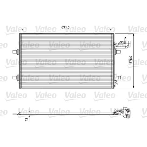 Condenseur, climatisation Valeo 814323 VOLVO 30647932 30661958 30755665 31332301