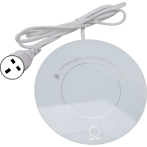 Lot chauffant électrique 15W, surface en verre trempé à température constante, réchauffe-tasse pour bureau, dortoir, café, lait, thé, prise UK 220V (1/5)