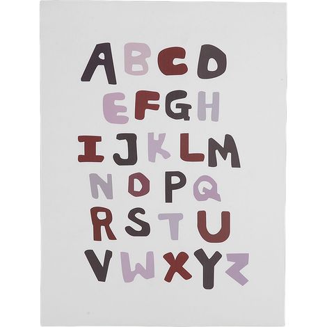 Tableau d'apprentissage mural imperméable pour bébé - Alphabet avec autocollants double face (1/5)