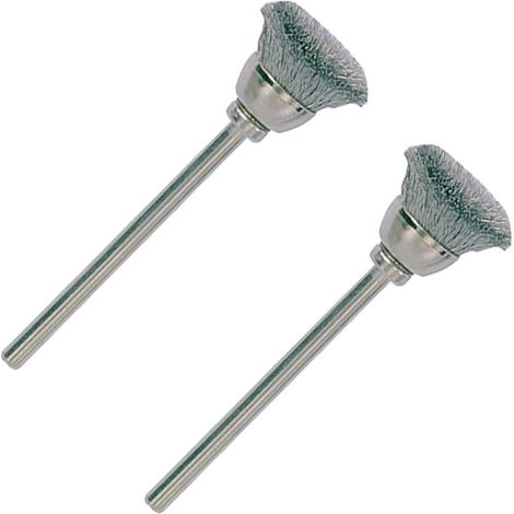 Brosse pinceau en acier inoxydable Ø 13 mm - Proxxon