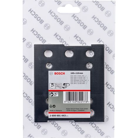 Bosch Schleifplatte, 110 x 100 mm, mit Kletthaftung, für Exzenterschleifer