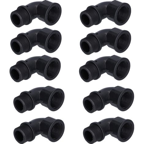 10 pièces raccord rapide d'admission d'eau rotatif, coude universel étanche, filetage mâle G3/4