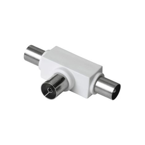 hama Répartiteur d'antenne, fiche coax femelle - 2 fiches coax mâles (00122471)