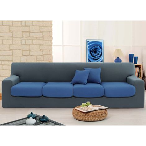 Copridivano Sofa Cover In Tinta Unita Maxi-C, misuraMaxi-CcoloreRosso Cardinale 130 (1/3)