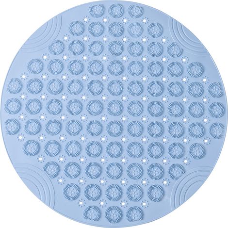 30x30cm PVC Runde Massage-Badematte, rutschfeste Duschmatte, antibakteriell