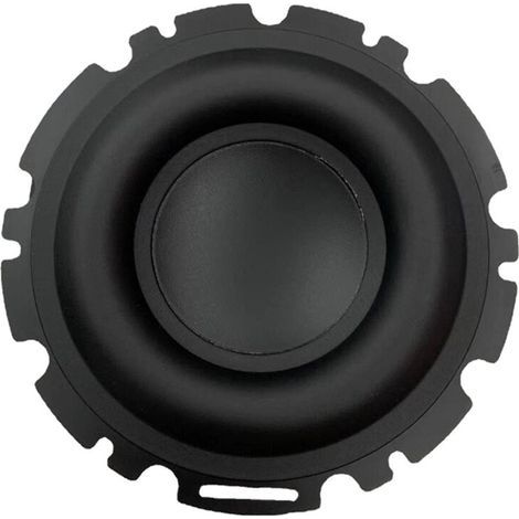 Adapté aux haut-parleurs médium/grave fiables de 4,5 pouces et 50 W, il est doté d'une large suspension en caoutchouc pour une qualité sonore optimale. Diamètre extérieur : 14 cm. (1/3)