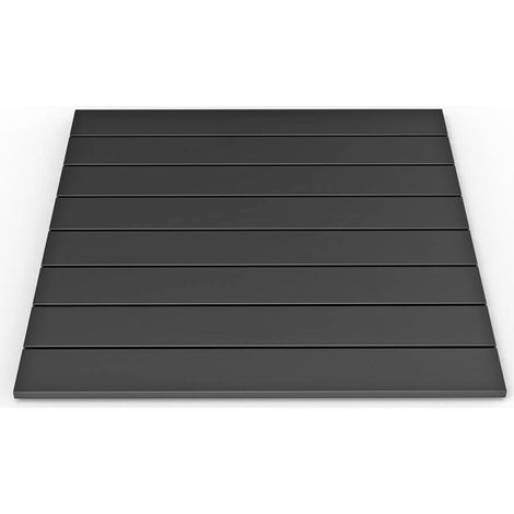 HOME DELUXE Aluminium Tischplatte für Gartenlounge RIO – Schwarz Ersatzplatte aus Aluminium für Outdoor-Tische Tischplatte, Aluplatte, Platte (1/5)