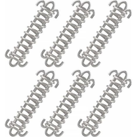 Ulisem Hochleistungs-Zeltseil, 6er-Pack, mit Edelstahl-Federschnalle, für Planen, Zelte und Metallzäune (1/5)
