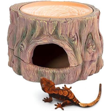 Cachette 3 en 1 pour Reptile, Grotte pour Reptiles Et Amphibiens, 3 en 1 Reptilee Hide Cave Reptiles Refuge, Cachette pour Reptile Et Aquarium Caverne pour Gecko, Lézard, Dragon à Barbe (1/5)