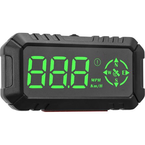 Tableau de bord GPS 3 pouces pour voiture, compteur de vitesse, affichage tête haute (HUD), boussole, affichage km/h/mph, alarme de survitesse et de fatigue au volant, pour SUV et camions. (1/5)