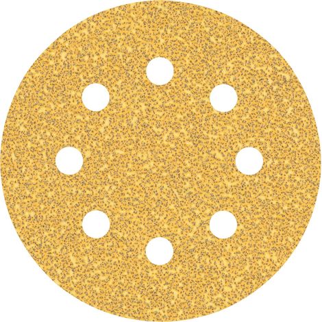 Bosch EXPERT C470 Schleifpapier für Exzenterschleifer, 115 mm, 8 Löcher, K 40 (1/5)
