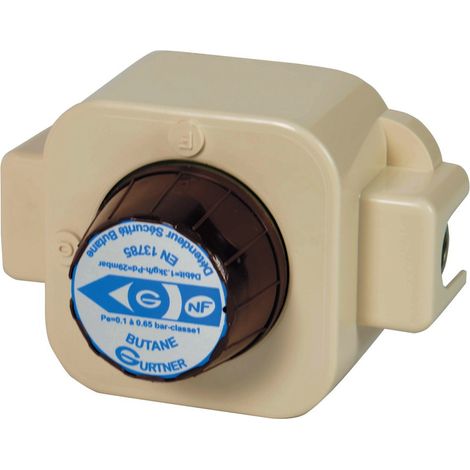 Détendeur Sécurité Butane D.S.B 2.6 kg/h 29mb GURTNER NF EN Classe 2 M20x150 Butane Skin - 14800.03K (1/2)