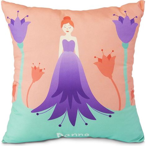 Almohada suave de 40x40 cm, signo zodiacal Virgo. (1/4)