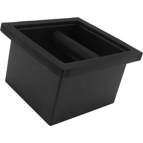 Boîte à marc de café en acier inoxydable avec seau intégré sans fond pour récupérer le marc, idéale pour la maison. (1/5)