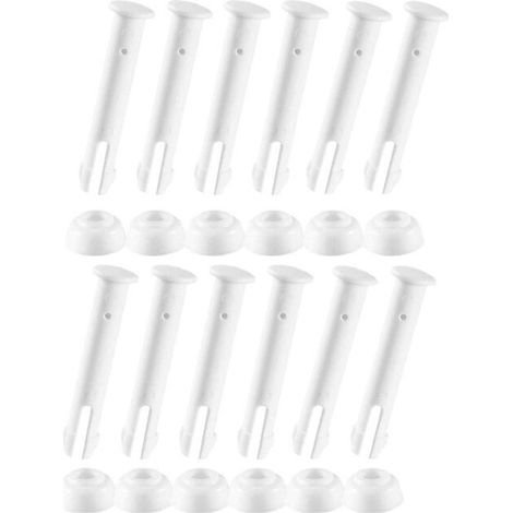 Lot de 12épingles en plastique pour joints de piscine en caoutchouc - Pièces de rechange pour piscine (1/5)