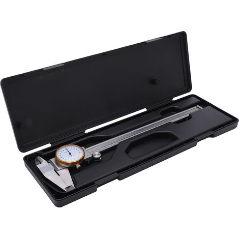 [Étau de précision à cadran avec rod de profondeur] [Mesure manuelle 0‑200mm] [Graduations claires argent] (1/5)