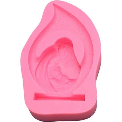 3D-Silikonform Heilige Familie, Spezialform, Schokoladen-Fondant-Kuchenbackform