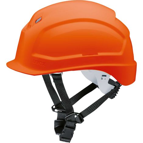 UVEX Schutzhelm pheos S-KR 9772 kurzer Schirm Drehrad orange