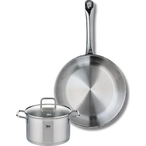 Ensemble de 1 Poêle de cuisson 24 cm et 1 faitout 14 cm Elo Profi Citrin (1/5)
