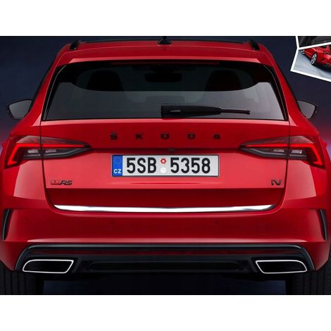 Embellecedor cromado para el portón trasero del Skoda Octavia IV Estate 2020+ (1/5)