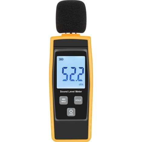 Testeur de niveau sonore manuel V·RESOURCING 30130 dB Décibel de mesure de bruit avec écran LCD numérique rétroéclairé pour utilisation intérieure/extérieure [fonction Max/min/main] (1/5)