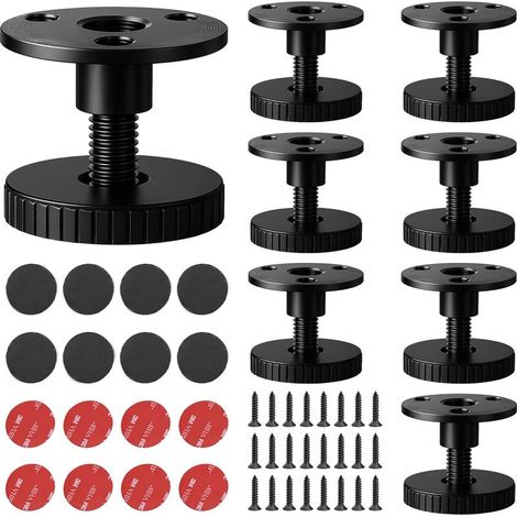 8-piece set of adjustable furniture feet, 27-40 mm, scratch-resistant leveling feet, for cabinets, bed legs, tables, sofas (1/5)