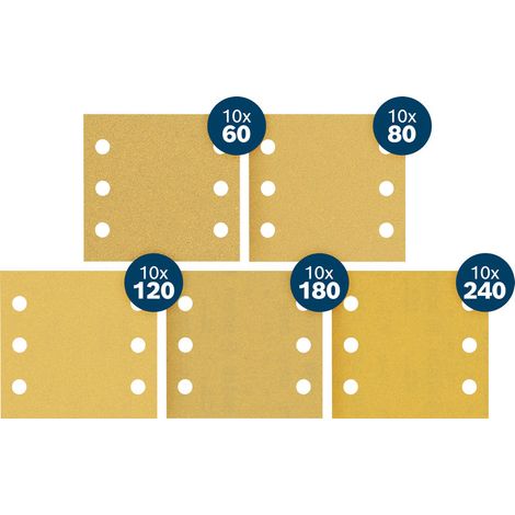 Bosch EXPERT C470 Sandpaper Set 115 x 107 mm 50 pcs 2608902517 (1/5)