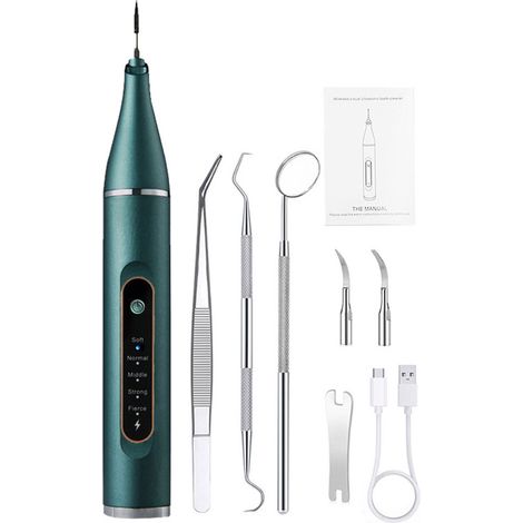 Nettoyeur Dentaire Ultrasonique - 5 Vitesses - Manche Ergonomique En ABS Alimentaire - Pour Élimination Du Tartre - 1 Pièce (1/5)