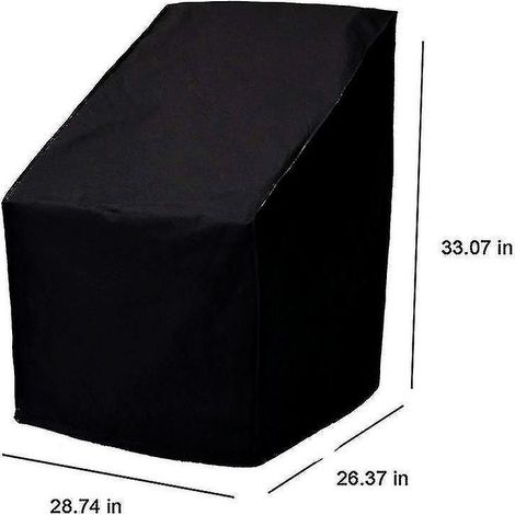 Housse de protection imperméable et anti-poussière pour table et chaises de jardin ou de balcon (28,7426,3733,07 pouces) (1/3)