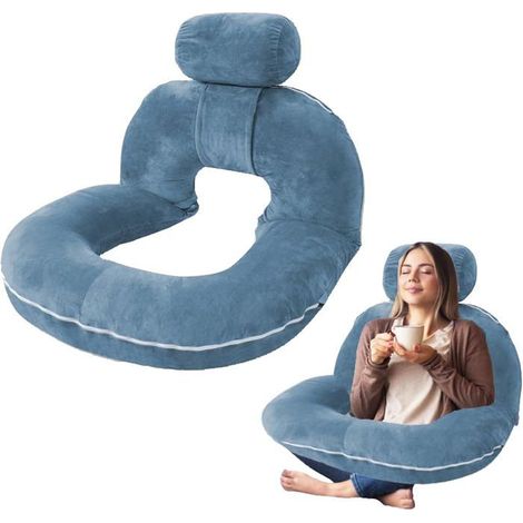 Coussin de lecture pour lit, soutien lombaire, grand coussin dorsal pour canapé, oreiller de lecture pour adulte (1/5)