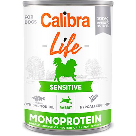 Calibra Dog Life puМ sensibile coniglio 6x400gr