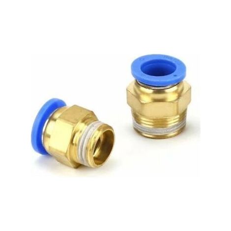 Connettore rapido pneumatico 8pcs – Raccordi per compressore – Diametro 6mm – Thread PT1/4 – Ruotabile di 360 gradi (1/5)