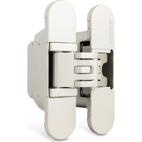 BISAGRA INVISIBLE KUBICA K6200 NIQUEL SATINADO   REGULACION 3D. 45Kgs/2 BIS. 95X60mm.