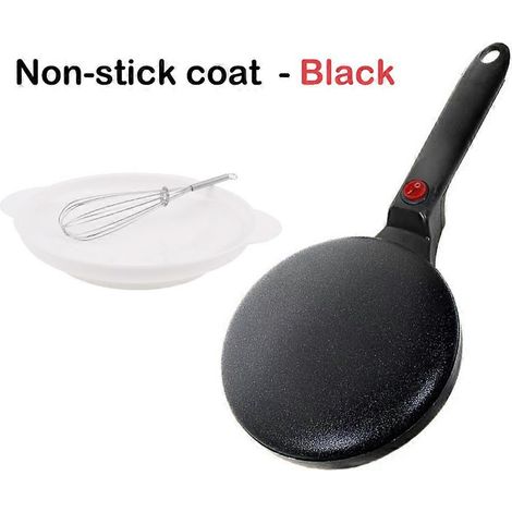 Crêpière électrique antiadhésive avec étaloir à pâte et bac de récupération600 Wchauffe rapideprise UEnoire (1/5)