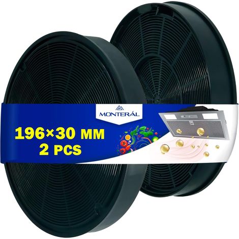 2 Pièces Filtre Charbon pour Hotte Aspirante 196 x 30 mm (1/5)